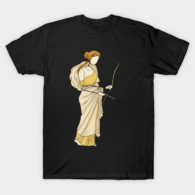 Ladies of the Villa of Ariadne - Diana sticker T-Shirt by GreekMythComix